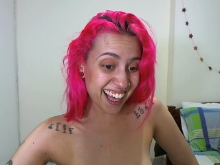 तस्वीरें floracat Hi! 10 if you think i am pretty! #pinkhair #cum #wet #hot #tattoos #hitachi #skinny #bigeyes #smalltits